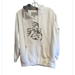 Legendary Whitetails Cream Hoodie with Logo Patch